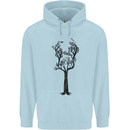 Acoustic Guitar Tree Guitarist Music Band Childrens Kids Hoodie Light Blue