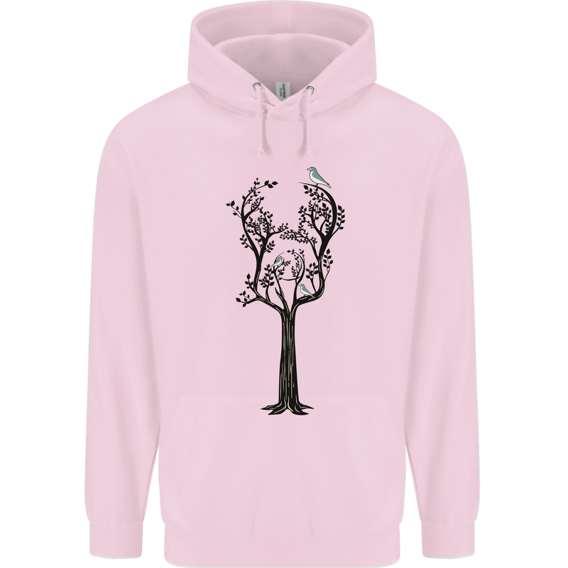 Acoustic Guitar Tree Guitarist Music Band Childrens Kids Hoodie Light Pink