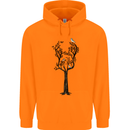 Acoustic Guitar Tree Guitarist Music Band Childrens Kids Hoodie Orange