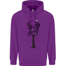 Acoustic Guitar Tree Guitarist Music Band Childrens Kids Hoodie Purple