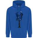 Acoustic Guitar Tree Guitarist Music Band Childrens Kids Hoodie Royal Blue