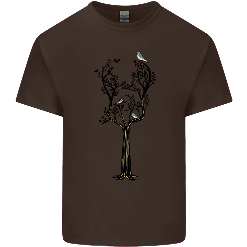 Acoustic Guitar Tree Guitarist Music Band Kids T-Shirt Childrens Chocolate