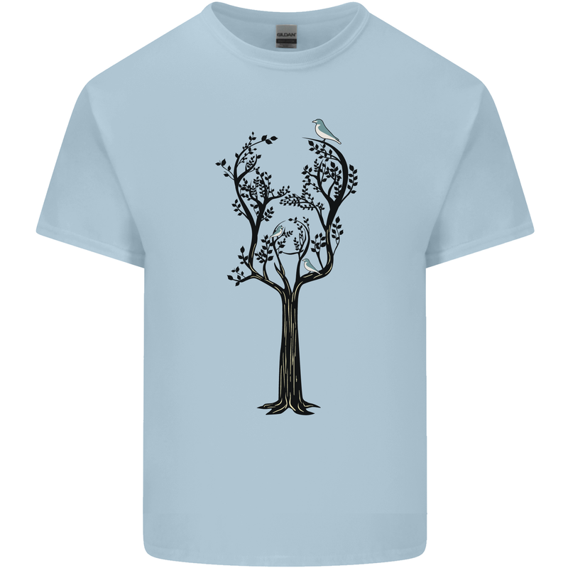 Acoustic Guitar Tree Guitarist Music Band Kids T-Shirt Childrens Light Blue