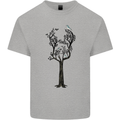 Acoustic Guitar Tree Guitarist Music Band Kids T-Shirt Childrens Sports Grey