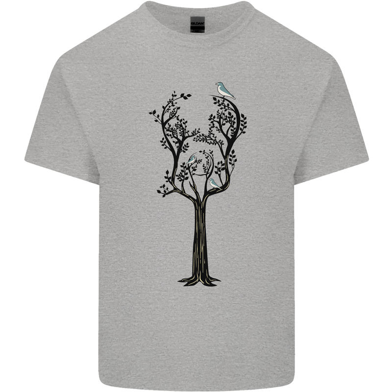 Acoustic Guitar Tree Guitarist Music Band Kids T-Shirt Childrens Sports Grey