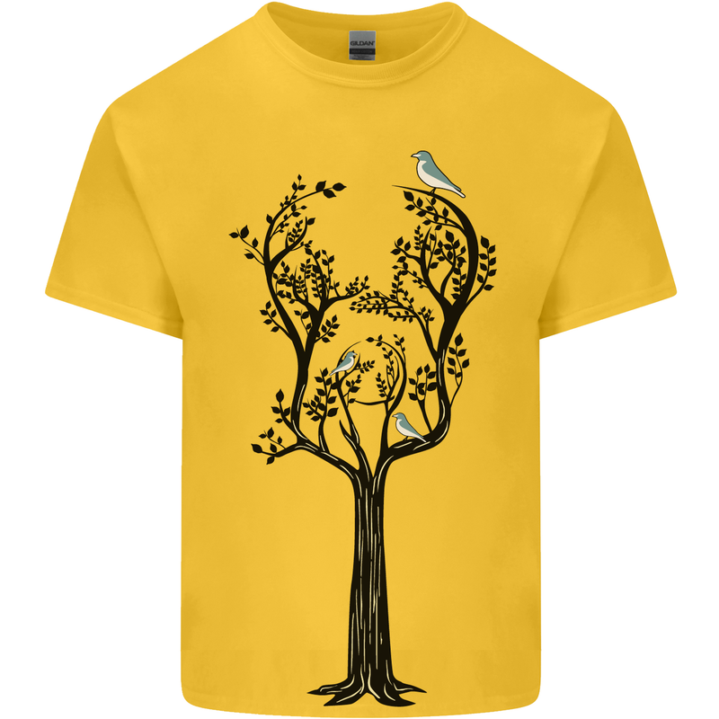Acoustic Guitar Tree Guitarist Music Band Kids T-Shirt Childrens Yellow