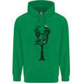 Acoustic Guitar Tree Guitarist Music Band Mens 80% Cotton Hoodie Irish Green