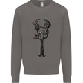 Acoustic Guitar Tree Guitarist Music Band Mens Sweatshirt Jumper Charcoal