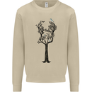 Acoustic Guitar Tree Guitarist Music Band Mens Sweatshirt Jumper Sand