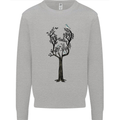 Acoustic Guitar Tree Guitarist Music Band Mens Sweatshirt Jumper Sports Grey