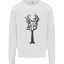 Acoustic Guitar Tree Guitarist Music Band Mens Sweatshirt Jumper White