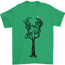 Acoustic Guitar Tree Guitarist Music Band Mens T-Shirt Cotton Gildan Irish Green