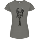 Acoustic Guitar Tree Guitarist Music Band Womens Petite Cut T-Shirt Charcoal