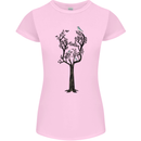 Acoustic Guitar Tree Guitarist Music Band Womens Petite Cut T-Shirt Light Pink
