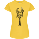 Acoustic Guitar Tree Guitarist Music Band Womens Petite Cut T-Shirt Yellow