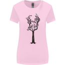 Acoustic Guitar Tree Guitarist Music Band Womens Wider Cut T-Shirt Light Pink