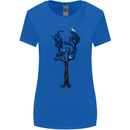 Acoustic Guitar Tree Guitarist Music Band Womens Wider Cut T-Shirt Royal Blue
