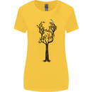 Acoustic Guitar Tree Guitarist Music Band Womens Wider Cut T-Shirt Yellow