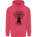 Acoustic Guitar Tree Roots Guitarist Music Childrens Kids Hoodie Heliconia