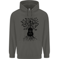 Acoustic Guitar Tree Roots Guitarist Music Childrens Kids Hoodie Storm Grey