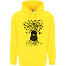 Acoustic Guitar Tree Roots Guitarist Music Childrens Kids Hoodie Yellow