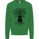 Acoustic Guitar Tree Roots Guitarist Music Kids Sweatshirt Jumper Irish Green
