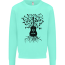 Acoustic Guitar Tree Roots Guitarist Music Kids Sweatshirt Jumper Peppermint