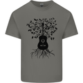 Acoustic Guitar Tree Roots Guitarist Music Kids T-Shirt Childrens Charcoal