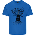 Acoustic Guitar Tree Roots Guitarist Music Kids T-Shirt Childrens Royal Blue