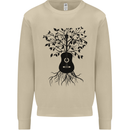 Acoustic Guitar Tree Roots Guitarist Music Mens Sweatshirt Jumper Sand