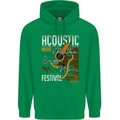 Acoustic Music Country & Western Guitar Childrens Kids Hoodie Irish Green