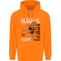 Acoustic Music Country & Western Guitar Childrens Kids Hoodie Orange