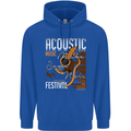 Acoustic Music Country & Western Guitar Childrens Kids Hoodie Royal Blue