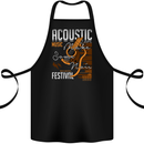 Acoustic Music Country & Western Guitar Cotton Apron 100% Organic Black