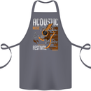 Acoustic Music Country & Western Guitar Cotton Apron 100% Organic Steel