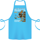 Acoustic Music Country & Western Guitar Cotton Apron 100% Organic Turquoise