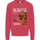 Acoustic Music Country & Western Guitar Kids Sweatshirt Jumper Heliconia