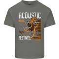 Acoustic Music Country & Western Guitar Kids T-Shirt Childrens Charcoal