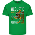 Acoustic Music Country & Western Guitar Kids T-Shirt Childrens Irish Green
