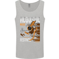 Acoustic Music Country & Western Guitar Mens Vest Tank Top Sports Grey