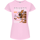 Acoustic Music Country & Western Guitar Womens Petite Cut T-Shirt Light Pink