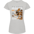 Acoustic Music Country & Western Guitar Womens Petite Cut T-Shirt Sports Grey