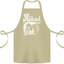 Addicted Ink Tattoo Tattooist Biker Art Cotton Apron 100% Organic Khaki