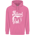 Addicted Ink Tattoo Tattooist Biker Art Mens 80% Cotton Hoodie Azelea
