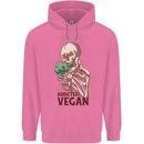 Addicted Vegan Skeleton Eating Vegetables Childrens Kids Hoodie Azalea
