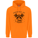 Addicted to Ink Tattoo Artist Childrens Kids Hoodie Orange