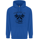 Addicted to Ink Tattoo Artist Childrens Kids Hoodie Royal Blue