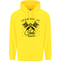 Addicted to Ink Tattoo Artist Childrens Kids Hoodie Yellow
