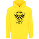 Addicted to Ink Tattoo Artist Childrens Kids Hoodie Yellow