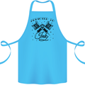 Addicted to Ink Tattoo Artist Cotton Apron 100% Organic Turquoise